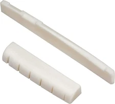 Blisstime 6 String Acoustic Guitar Bone Bridge Saddle and Nut Made of Real... 