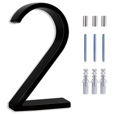 5 Inch House Numbers For Outside Metal Modern Floating House Numbers Garden Door