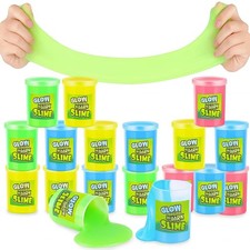 Glow in The Dark Slime   12 Pack Neon Party Favors for Kids, Sensory Toy for Boy