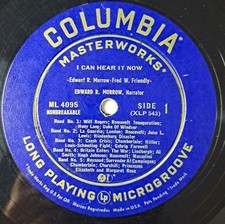 Vinyl Record Edward Murrow - I Can Hear It Now Vol 1 1955 Columbia VG+ No Jacket