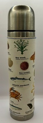 Gift Republic Stainless Steel Thermos w/Water Species-Rare-MISSING INSIDE TOP
