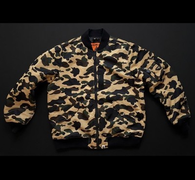 A Bathing Ape 1st Camo MA-1 Jacket in XXL (fits like XL)