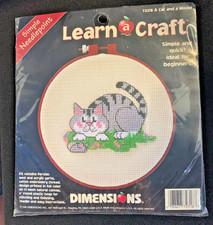 Learn to Craft Needlepoint Set Cat & Mouse Pi...
