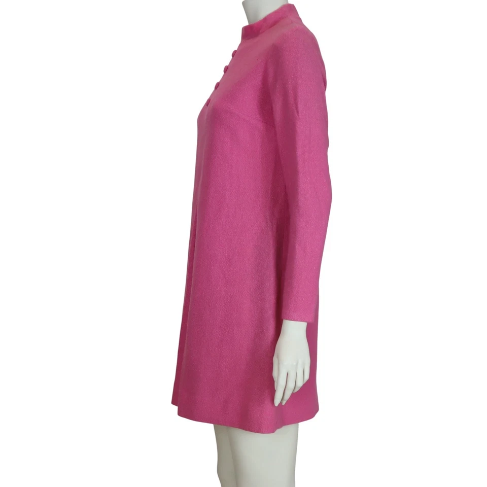 Vintage Mod Shift Dress Hot Pink GoGo MCM Mid Century Modern 1960s Women's Small - Image 3 of 4