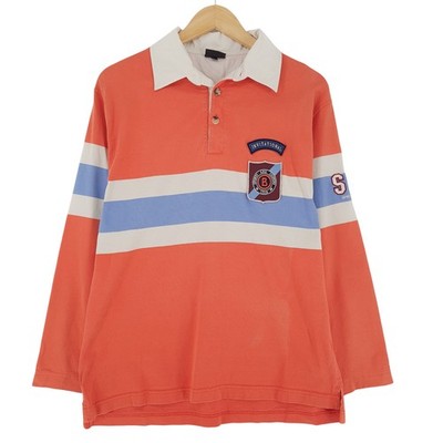 Vintage Bogner Jumper Sweater Men Orange Cotton Fc5 Size M