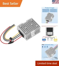 Waterproof 36V/48V to 12V 20A DC-DC Converter with Overload Protection