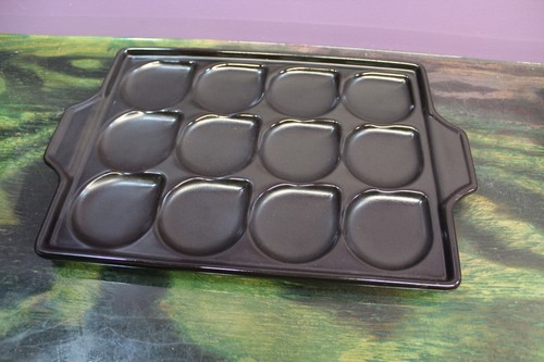 SUR LA TABLE Shrimp/Scallop Grilling Pro Pan Ceramic Grill Or Oven Safe - Picture 2 of 5