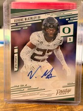 2022 Prestige VERONE McKINLEY III #PX-VMC Rookie AUTO - OREGON FOOTBALL CARD