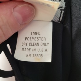 VTG Niki by Niki Livas Black Loop Strap Back Maxi Dress Size 12 90s y2k USA made