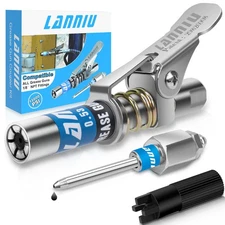 LANNIU Grease Gun Coupler Kit, Upgraded 0.53" Grease Gun Tips, 12000 PSI Strong
