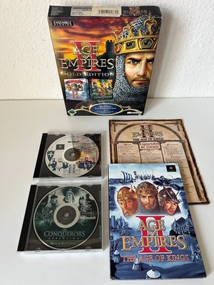AGE OF EMPIRES II (2): GOLD EDITION - CONQUERORS - PC BIG BOX - CIB - 2001