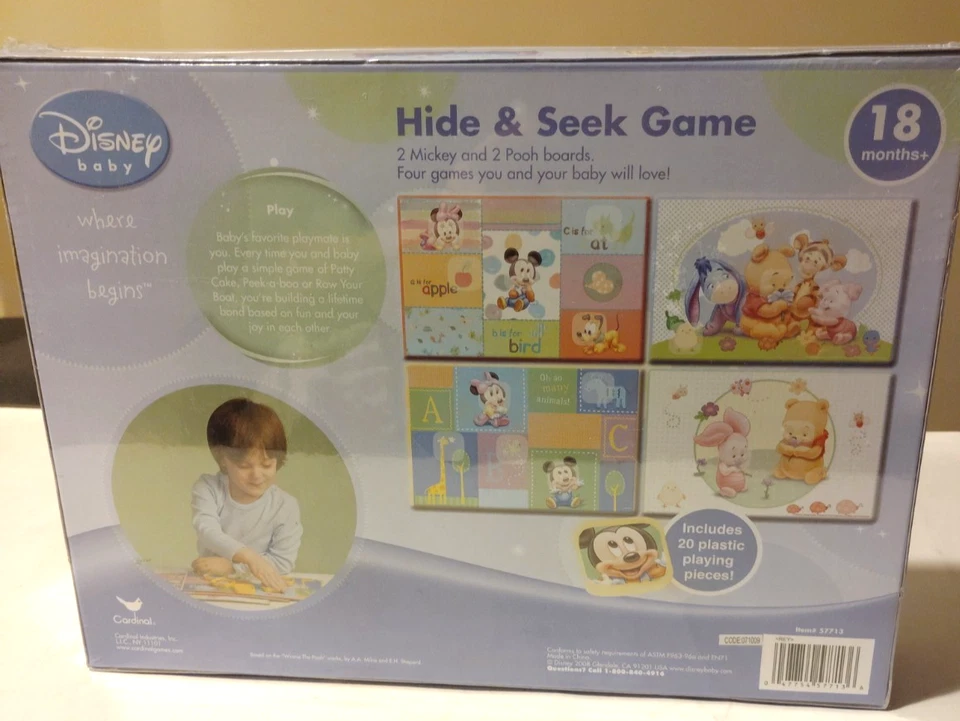 NEW SEALED Disney Classic Pooh Hide & Seek Game 18 mos & up - Image 2 of 4