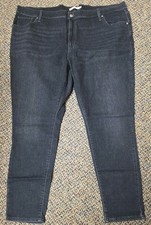 Levi's 721 Jeans Size 26W M Womens High Rise Skinny Black Denim Stretch Levis