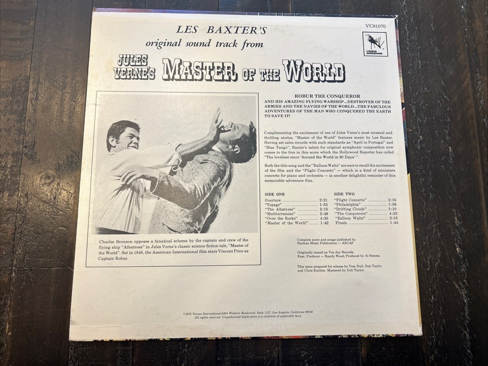 Jules Verne's Master Of The World Soundtrack Vinyl | eBay