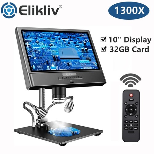 Elikliv Digital Microscope with Screen HD Camera for PCB Soldering Error Coins - Picture 18 of 26