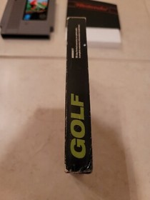 Nes Golf Matte Sticker Seal CIB BLACK BOX 1ST PRINT NINTENDO NY TEST MARKET USA