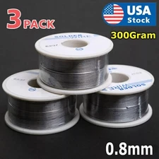 63/37 Tin Lead Rosin Core Flux Solder Wire for Electrical Soldering 0.8mm 300g