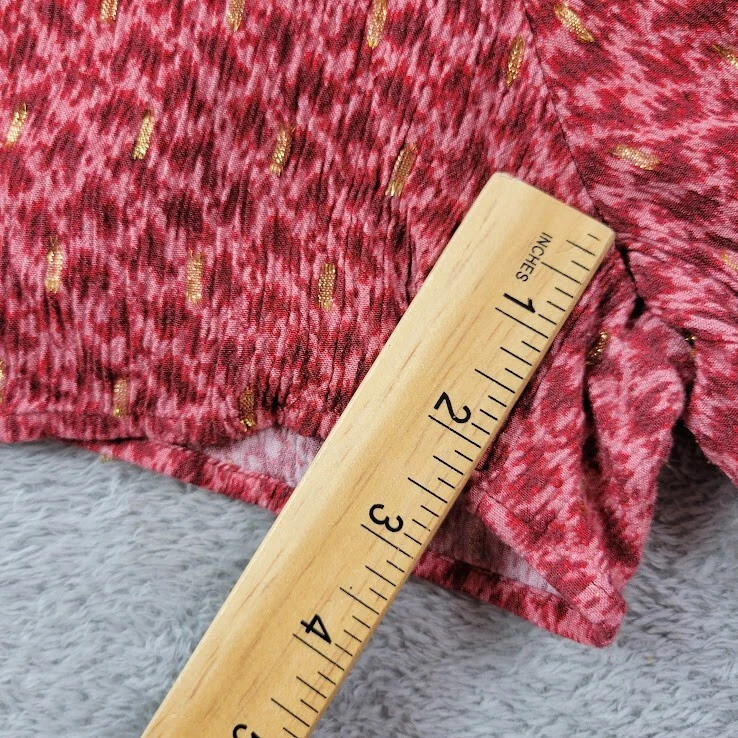 Pantalones Cortos Paige Mardi Mujer Pequeños Papaya Multi Rojo Cordón Metálico Foto 4 de 4