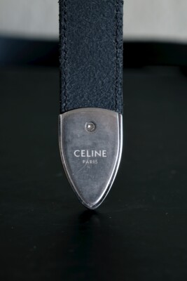 Celine エディスリマン ミディアムウェスタンベルト 80 Celine Western Belt Medium Skinny Vintage Calfskin Leather Hedi