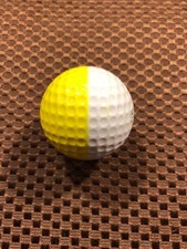 PING GOLF BALL/S-YELLOW/WHITE PING PROMOTIONAL...NO LOGO.....9/10