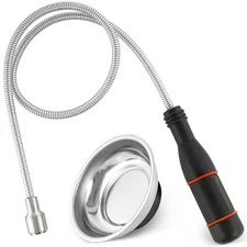 Magnetic Pickup Tool Flexible 24in 5LB Pull Bendable Retriever Stick Parts Tray