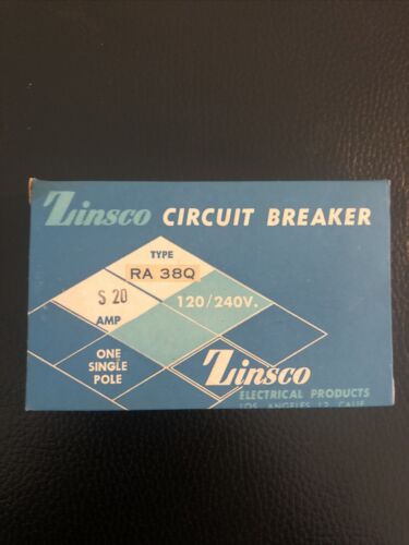 ZINSCO RA38Q DEMOLITORE MONOPOLARE 20A 120/240V NUOVO VECCHIO MAGAZZINO PRONTO PER LA SPEDIZIONE - Foto 2 di 6