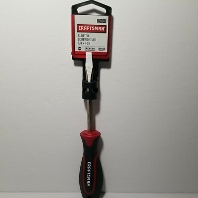 New Craftsman 1/4 x 4 In. Slotted Screwdriver rubber handle 
