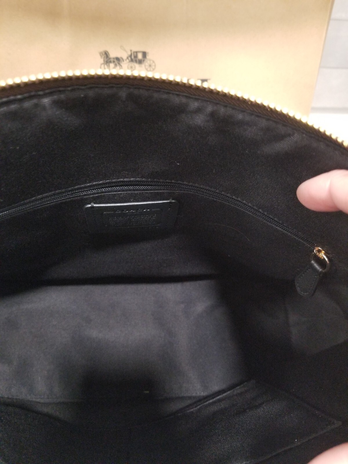 Coach Gallery Tote Bag & Wristlet Set - Brown/Black Leather image 10