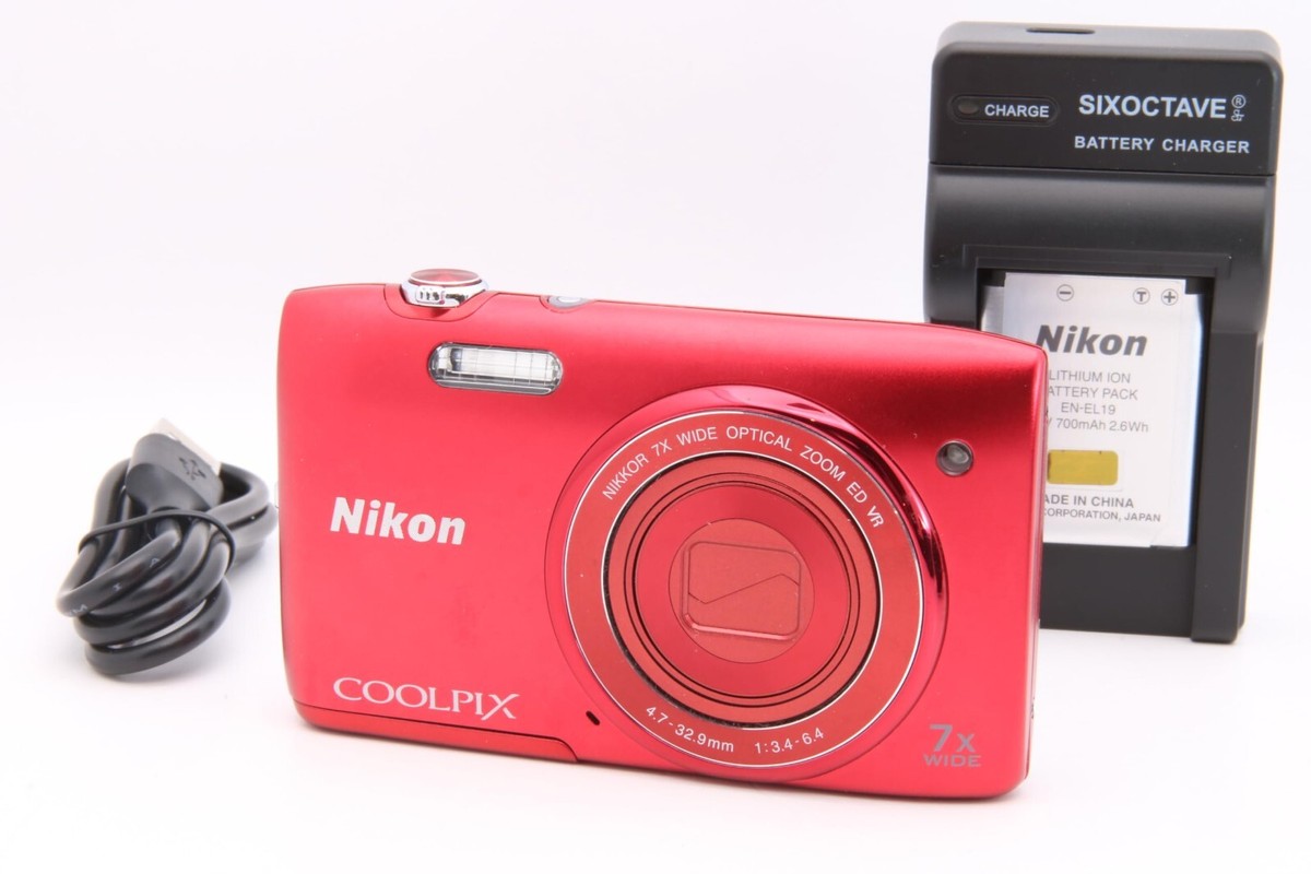 Near Mint】Nikon COOLPIX S3500 20.1 MP Compact Digital