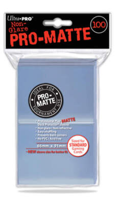 Ultra PRO Ultra Clear Matte Sleeves 100 Kartenhüllen NEU & OVP