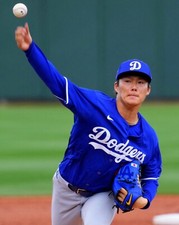 8x10 Photo YOSHINOBU YAMAMOTO Los Angeles Dodgers World Baseball Classic JAPAN