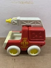 Tonka Fire Engine Truck Plastic Red White Ladder Vintage 1987 Toy
