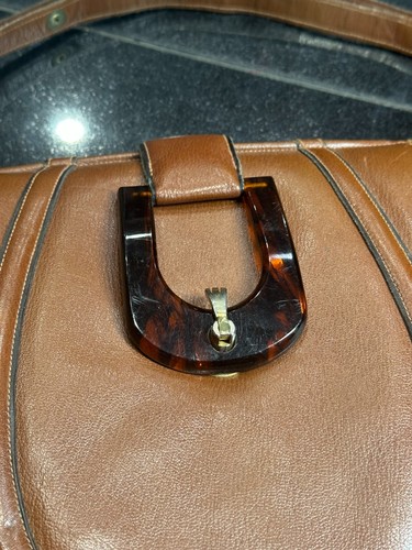 Cartera de cuero marrón vintage Pierre Cardin - Imagen 2 de 6