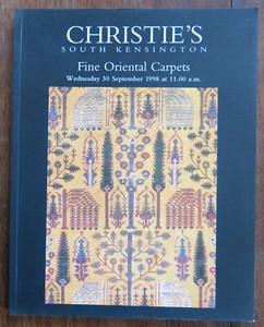 Christie’s South Kensington sale 8133. 30 Sept 1998. Fine Oriental Carpets Asnew