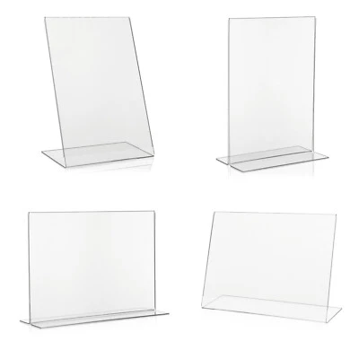 VITADISPLAYS® L-Ständer T-Ständer A3 A4 A5 A6 A7 DIN lang DL Werbeaufsteller, Tisch-Aufsteller