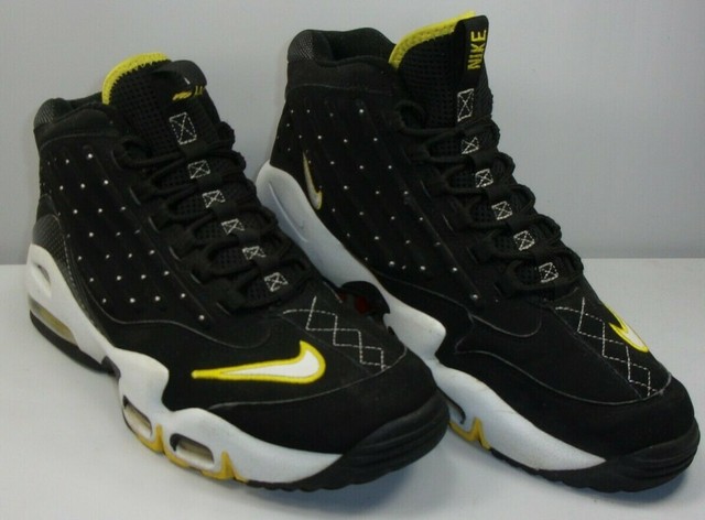 Nike Menâs Air Griffey Max 2 Hi Basketball Shoes Black w Yellow EUC! Size 12/46 | eBay