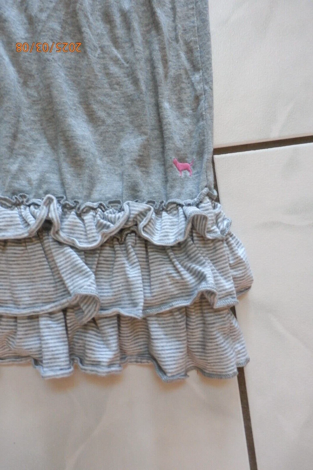 UNDERCOVER Victorias Secret ROSA abito donna grande Y2K anni 90 volant senza spalline babydoll G882