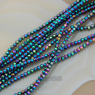 Natural  Faceted Hematite Round Beads pick the color and sizse 16''