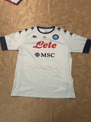 NAPOLI 2020 2021 AWAY FOOTBALL SOCCER SHIRT JERSEY TRIKOT KAPPA MEN 2XL