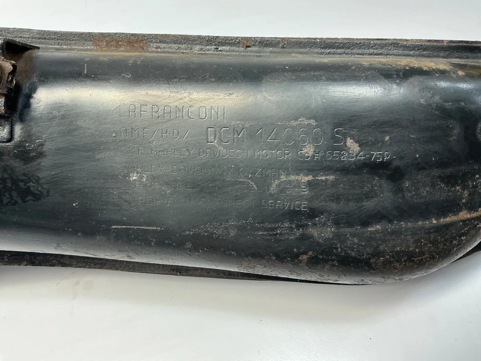 Sistema de silenciador de escape Harley Davidson 75-78 Aermacchi SX125 SX 125 Foto 2 de 4