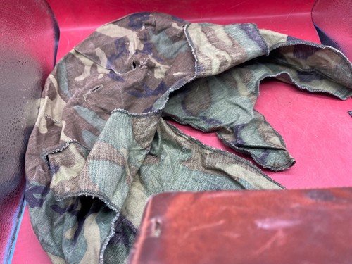 Original US Army M1 Camo Helmet Cover - Vietnam Found - Combat Worn - Picture 10 of 10