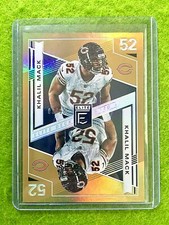 KHALIL MACK GOLD PRIZM CARD JERSEY #52 BEARS SP 2019 Donruss Elite Deck SSP #/10