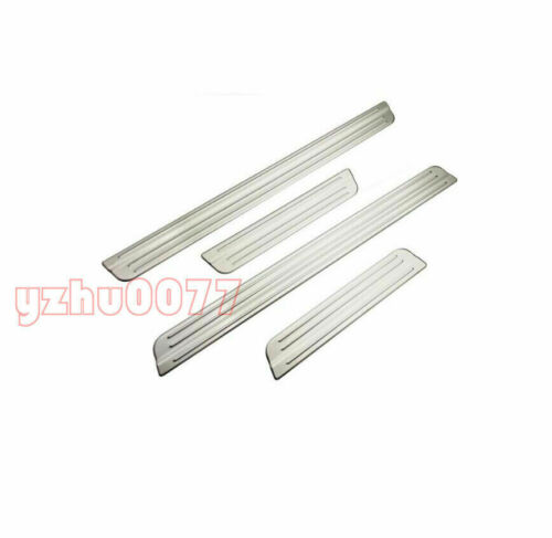 4*For Nissan Rogue 2017-2020 Silver Side Door Sill Scuff Plate Guard Panel Cover - Picture 3 of 5