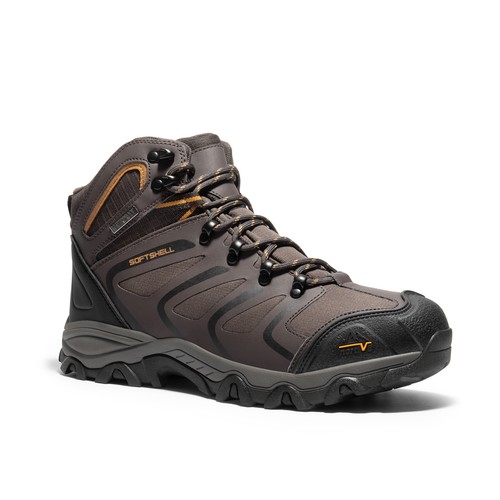 Men's Mid Ankle Waterproof Hiking Boots Non-Slip Outdoor Motorcycle Shoes - Picture 28 of 36
