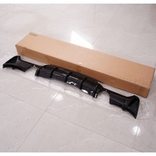 GLOSS BLACK REAR DIFFUSER DUAL EXHAUST FOR BMW 4SERIES F32 F33 F36 M SPORT 14-19