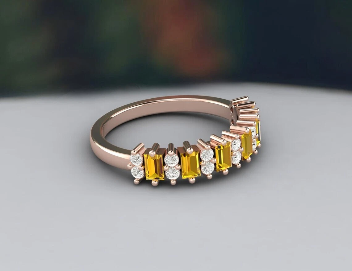 Citrine eternity deals band