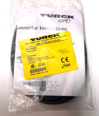 PKG 4Z-2/S90 Turck CORDSET U2521-1 - NEW