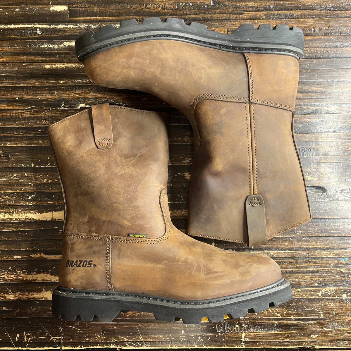 Brazos Waterproof Work Boots Men display picture 2
