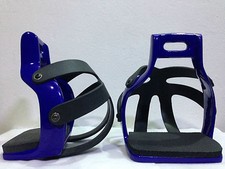 HORSE RIDING CAGED SAFETY STIRRUP SADDLE STIRRUPS  ALUMINIUM ENDURANCE FLEX RIDE