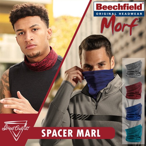 Face Mask Snood Neck Tube Warmer Scarf Beechfield Morf Bandana Balaclava Cover - Picture 7 of 135